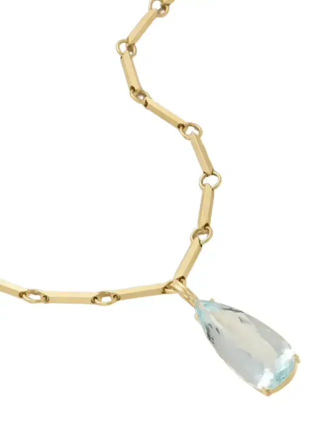 Irene Neuwirth Heroic 18-karat Gold Aquamarine Necklace