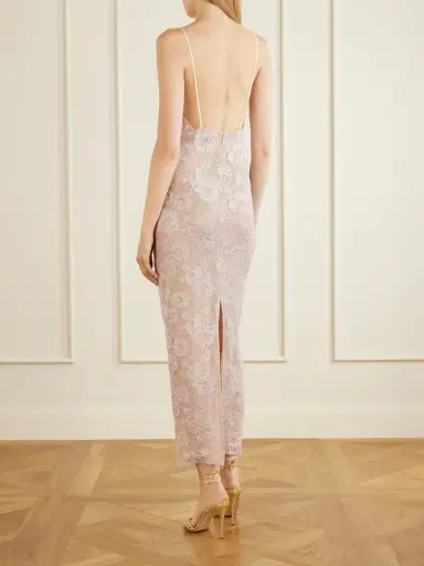 Alessandra Rich Bow-detail Lace And Sequins-embroidered Gown | Thumbnail 3