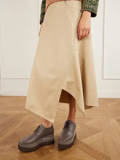 Stella McCartney Elyse Logo-embellished Vegan Material Platform Pumps | Thumbnail 2