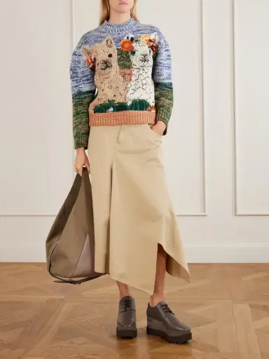 Stella McCartney Elyse Logo-embellished Vegan Material Platform Pumps | Thumbnail 4