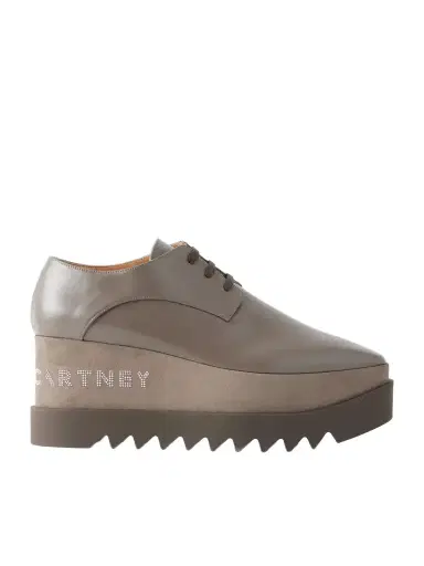 Stella McCartney Elyse Logo-embellished Vegan Material Platform Pumps | Thumbnail 1