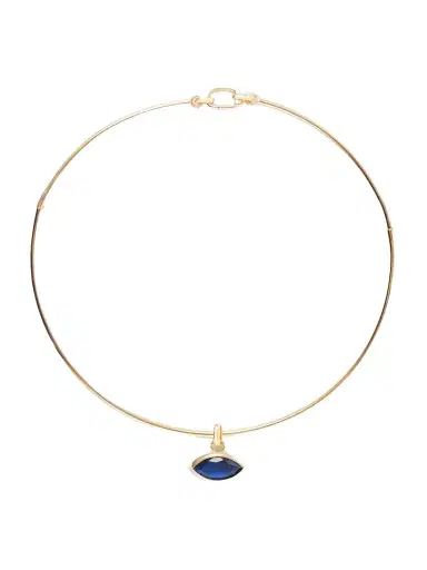 Martha Calvo Protection Gold-toned Sapphire Necklace | Thumbnail 1