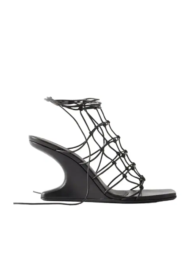 Rick Owens Cantilever 80 Leather Wedge Sandals