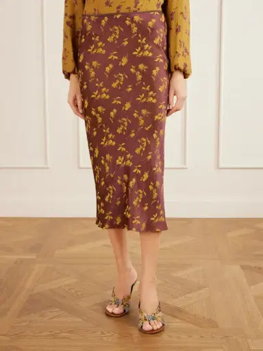 Dries Van Noten Floral-jacquard Cloqué Midi Skirt | Thumbnail 3
