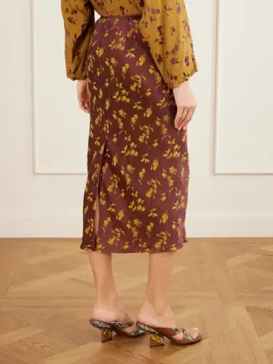 Dries Van Noten Floral-jacquard Cloqué Midi Skirt | Thumbnail 4