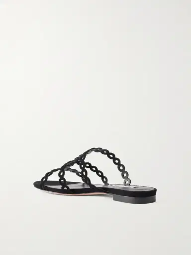 Aquazzura Infinity Chain Perforated Suede Flats | Thumbnail 3 Aquazzura Infinity Chain Perforated Suede Flats | Thumbnail 3