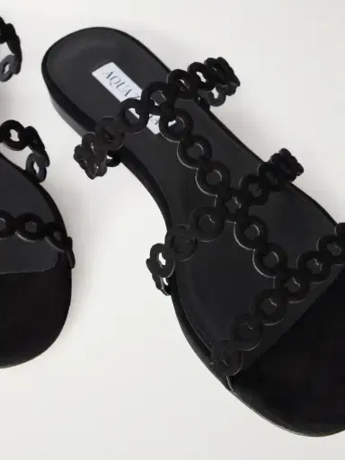 Aquazzura Infinity Chain Perforated Suede Flats | Thumbnail 5 Aquazzura Infinity Chain Perforated Suede Flats | Thumbnail 5