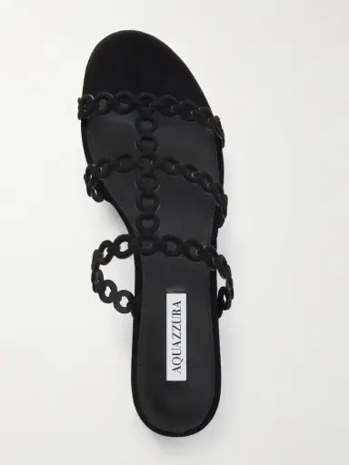 Aquazzura Infinity Chain Perforated Suede Flats | Thumbnail 6 Aquazzura Infinity Chain Perforated Suede Flats | Thumbnail 6