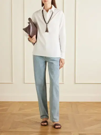 Loulou de Saison Colin Cotton-poplin Shirt | Thumbnail 2