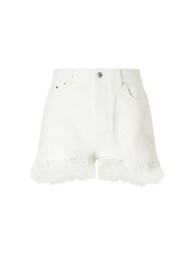 Rabanne Frayed Denim Shorts