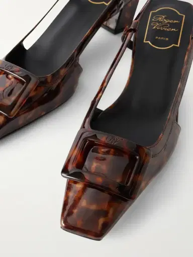 Roger Vivier Belle Vivier 45 Animal-print Patent-leather Slingback Pumps | Thumbnail 5 Roger Vivier Belle Vivier 45 Animal-print Patent-leather Slingback Pumps | Thumbnail 5