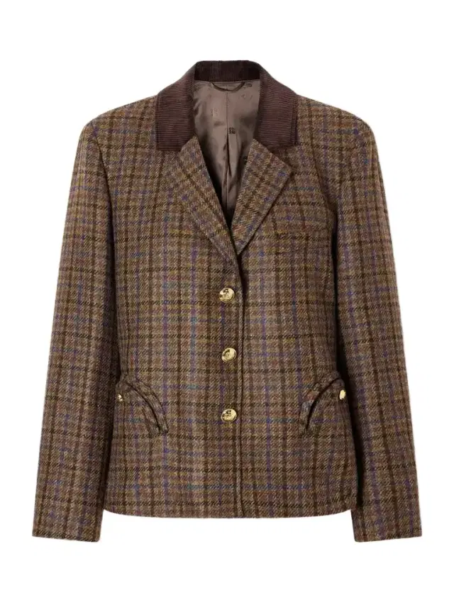 Blazé Milano Checked Wool Blazer