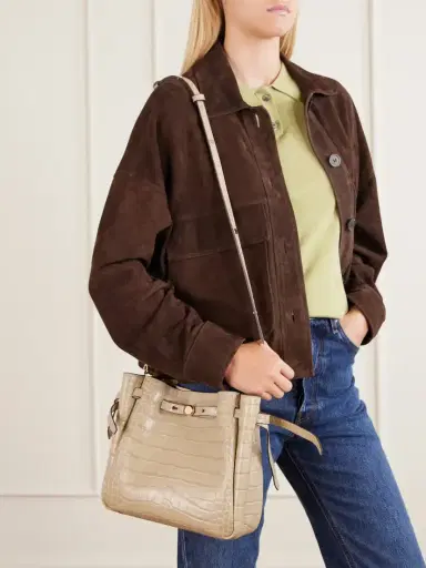 Tory Burch Croc-effect Logo-embellished Leather Shoulder Bag | Thumbnail 2 Tory Burch Croc-effect Logo-embellished Leather Shoulder Bag | Thumbnail 2