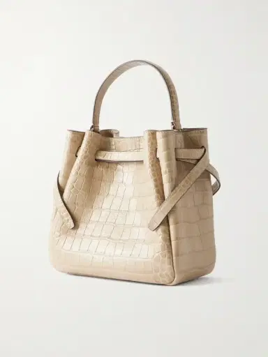Tory Burch Croc-effect Logo-embellished Leather Shoulder Bag | Thumbnail 4 Tory Burch Croc-effect Logo-embellished Leather Shoulder Bag | Thumbnail 4