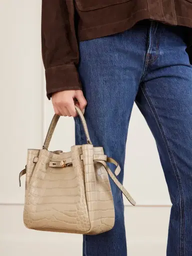 Tory Burch Croc-effect Logo-embellished Leather Shoulder Bag | Thumbnail 5 Tory Burch Croc-effect Logo-embellished Leather Shoulder Bag | Thumbnail 5
