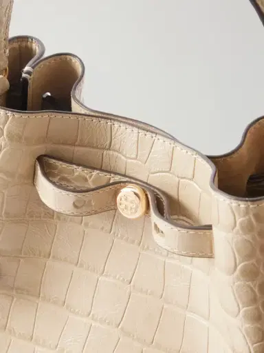 Tory Burch Croc-effect Logo-embellished Leather Shoulder Bag | Thumbnail 6 Tory Burch Croc-effect Logo-embellished Leather Shoulder Bag | Thumbnail 6