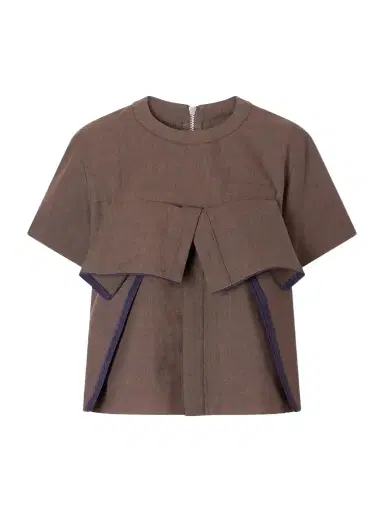 Sacai Ruffled Wool Blouse | Thumbnail 1 Sacai Ruffled Wool Blouse | Thumbnail 1