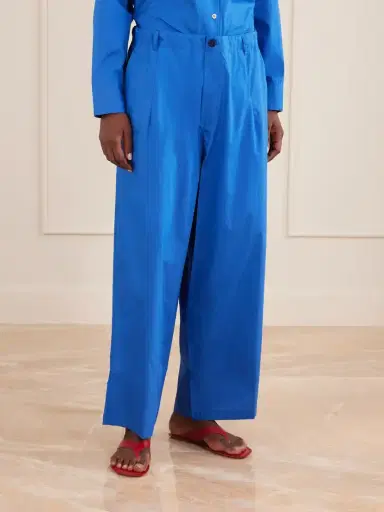 Jamie Haller Lotus Cotton-poplin Wide-leg Pants | Thumbnail 3