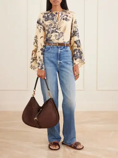 Etro Pony Large Leather-trimmed Suede Shoulder Bag | Thumbnail 3