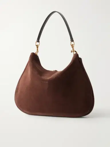 Etro Pony Large Leather-trimmed Suede Shoulder Bag | Thumbnail 4