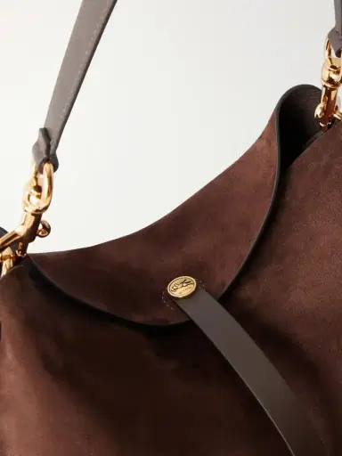 Etro Pony Large Leather-trimmed Suede Shoulder Bag | Thumbnail 5