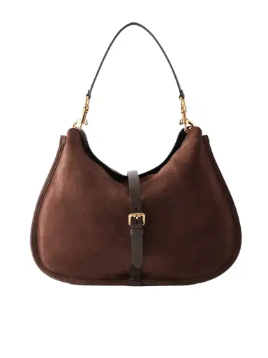 Etro Pony Large Leather-trimmed Suede Shoulder Bag | Thumbnail 1