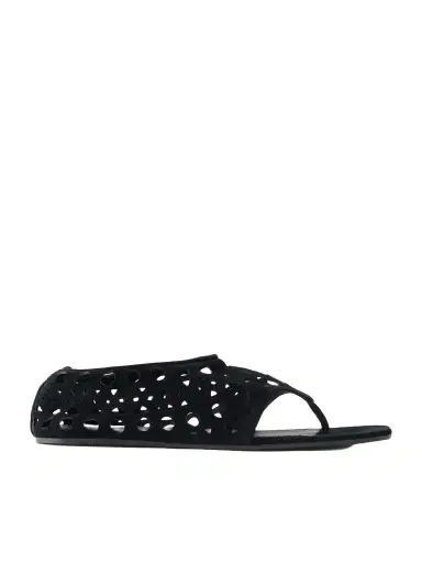 Alaïa Neo Vienne Perforated Suede Flats | Thumbnail 1