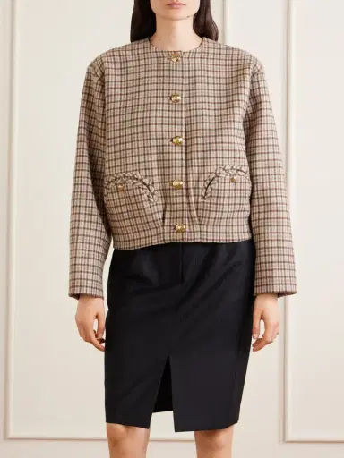 Blazé Milano Altai Checked Wool And Cashmere-blend Jacket | Thumbnail 3 Blazé Milano Altai Checked Wool And Cashmere-blend Jacket | Thumbnail 3