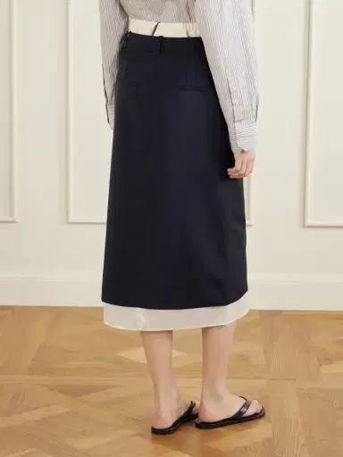 RÓHE Ruched Wool And Mohair-blend Midi Skirt | Thumbnail 3