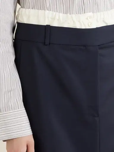 RÓHE Ruched Wool And Mohair-blend Midi Skirt | Thumbnail 4