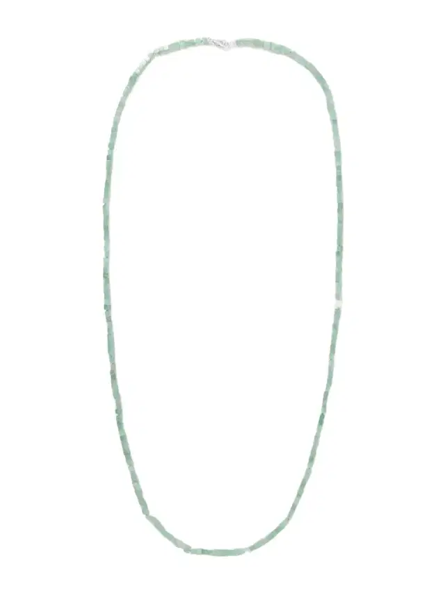 Le Sundial Inès Sterling Silver, Aventurine And Pearl Beaded Necklace