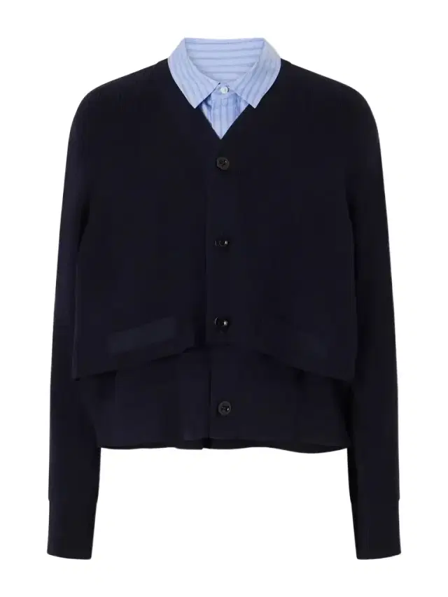 Sacai Cotton-poplin Cardigan