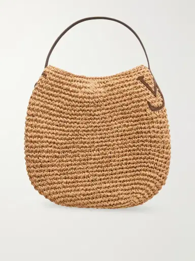 JW Anderson Bulb Large Suede-trimmed Raffia Tote | Thumbnail 4 JW Anderson Bulb Large Suede-trimmed Raffia Tote | Thumbnail 4