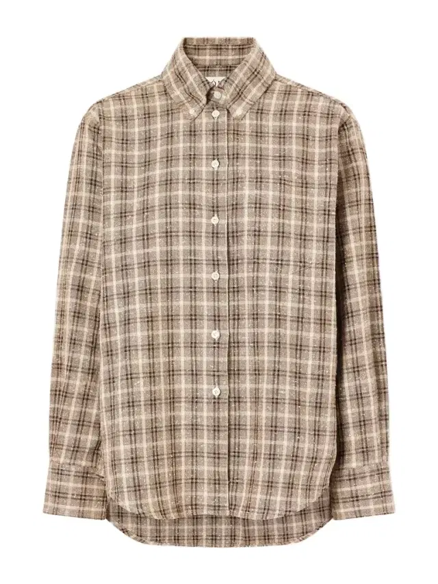 RÓHE Oxford Checked Cotton-bouclé Shirt
