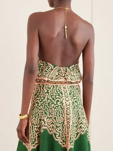 Johanna Ortiz Southern Reverie Bow-detailed Embellished Satin-jacquard Top | Thumbnail 3 Johanna Ortiz Southern Reverie Bow-detailed Embellished Satin-jacquard Top | Thumbnail 3