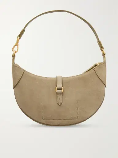 Polo Ralph Lauren Leather-trimmed Suede Mini Shoulder Bag | Thumbnail 4