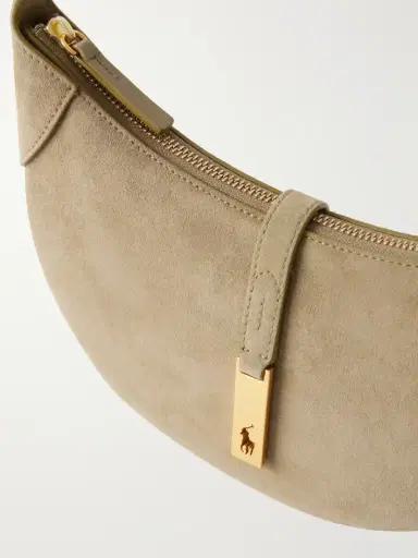 Polo Ralph Lauren Leather-trimmed Suede Mini Shoulder Bag | Thumbnail 5