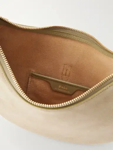 Polo Ralph Lauren Leather-trimmed Suede Mini Shoulder Bag | Thumbnail 6
