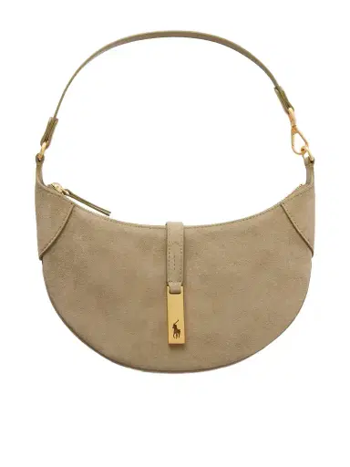 Polo Ralph Lauren Leather-trimmed Suede Mini Shoulder Bag | Thumbnail 1