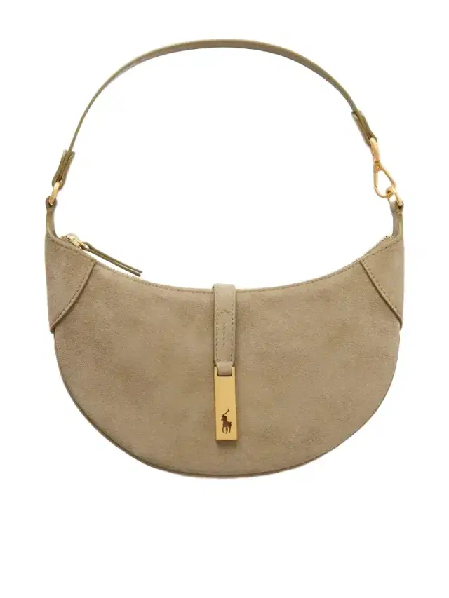 Polo Ralph Lauren Leather-trimmed Suede Mini Shoulder Bag