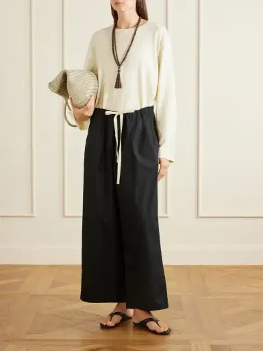 Jamie Haller The Lotus Cotton-poplin Wide-leg Pants | Thumbnail 2