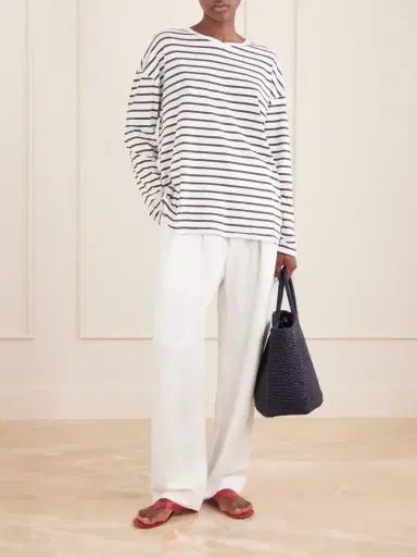 Jamie Haller The High Striped Cotton T-shirt | Thumbnail 2 Jamie Haller The High Striped Cotton T-shirt | Thumbnail 2