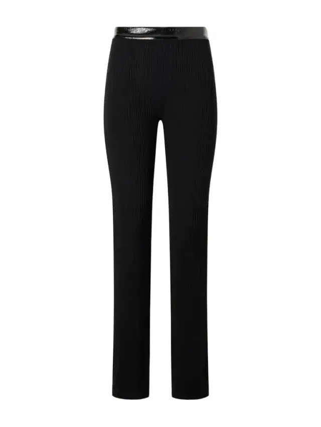 Courreges Ribbed Flared Vinyl Pants