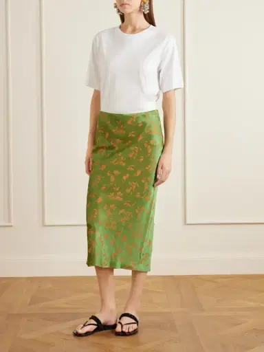 Dries Van Noten Floral-jacquard Cloqué Midi Skirt | Thumbnail 2
