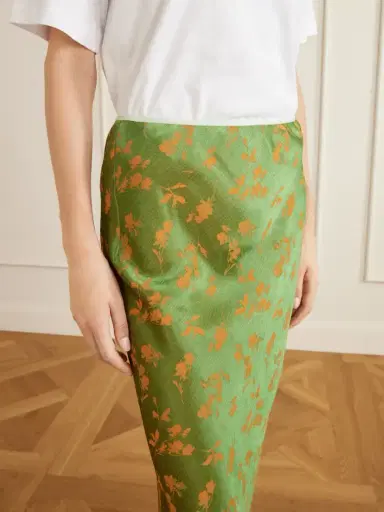Dries Van Noten Floral-jacquard Cloqué Midi Skirt | Thumbnail 4