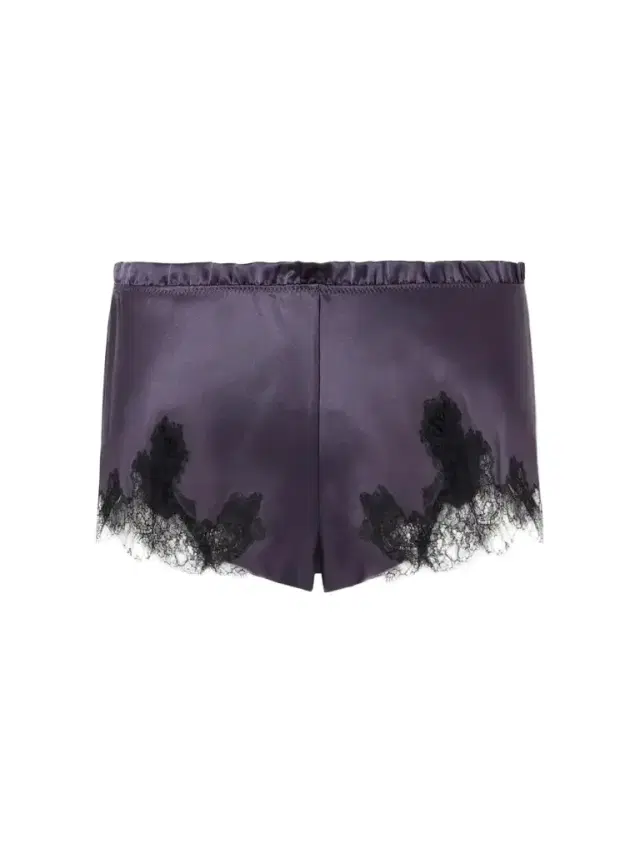 Carine Gilson Lace-trimmed Silk-satin Shorts