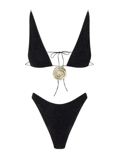 Oséree Lumière Spiral Embellished Lurex Bikini | Thumbnail 1 Oséree Lumière Spiral Embellished Lurex Bikini | Thumbnail 1