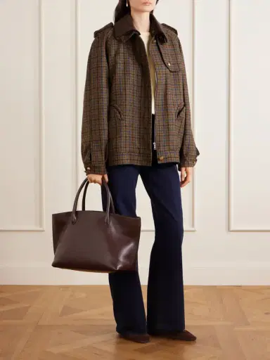 Blazé Milano Chausie Checked Wool Trench Jacket | Thumbnail 2