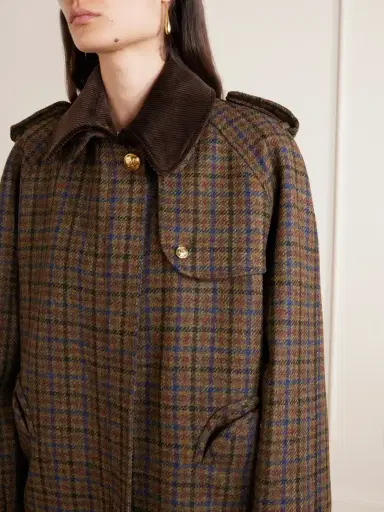 Blazé Milano Chausie Checked Wool Trench Jacket | Thumbnail 5