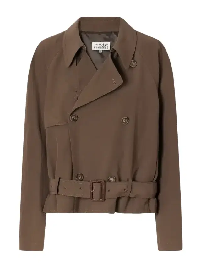 MM6 MAISON MARGIELA Belted Distressed Gabardine Jacket